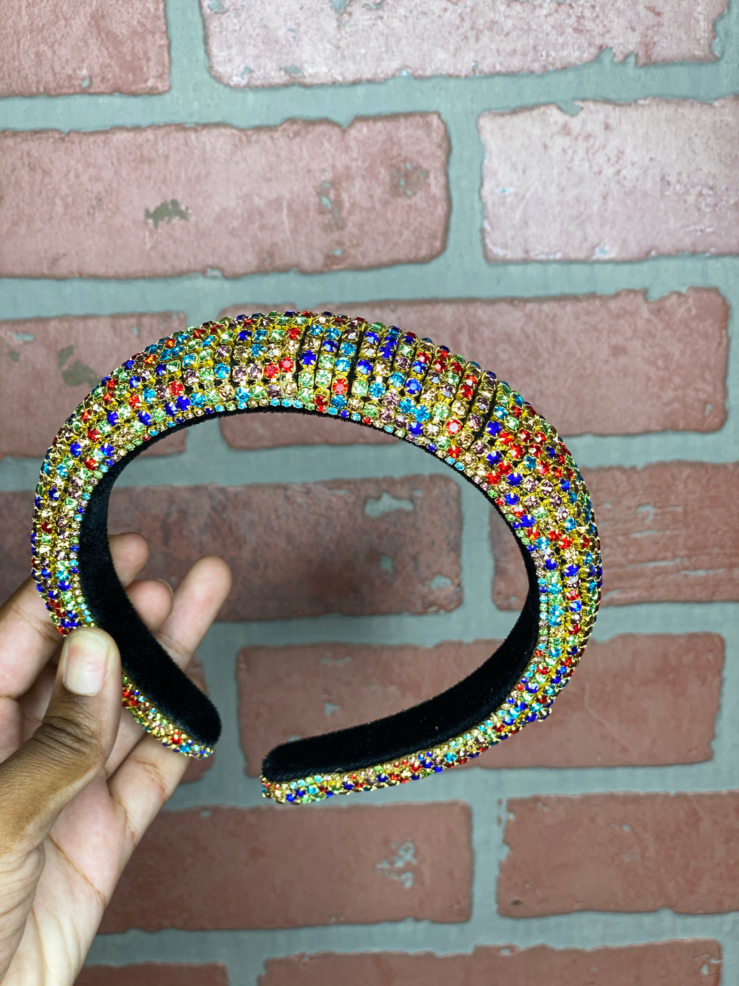 Multi color bling headband