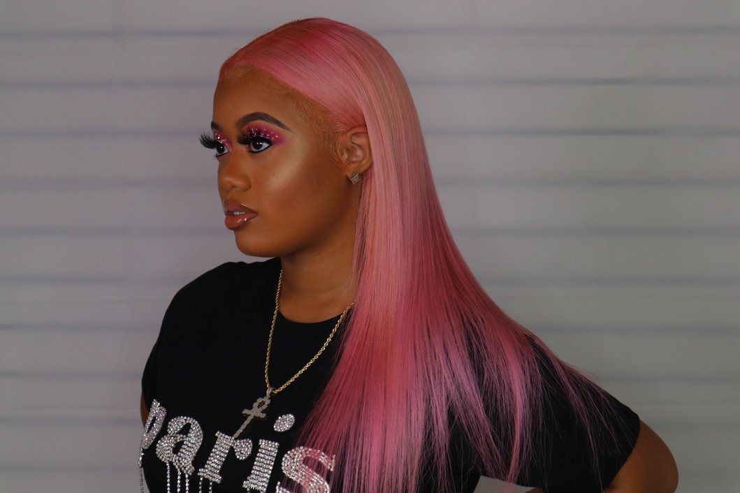 Featured Pink Lace Front Wig